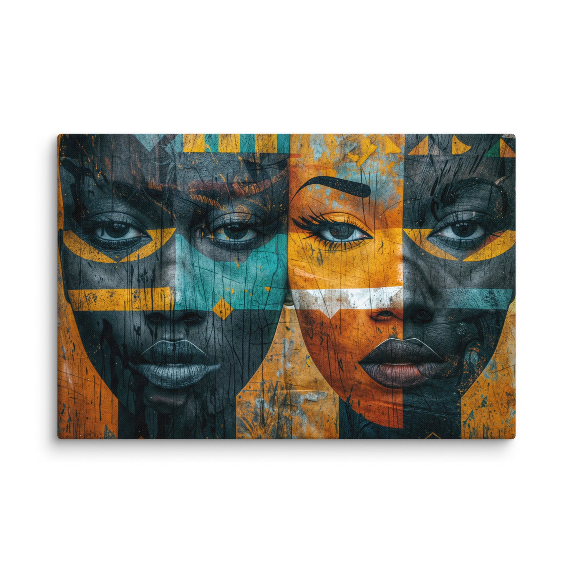 Tableau Art Africain - Dualité  Art Virtuoso XL
