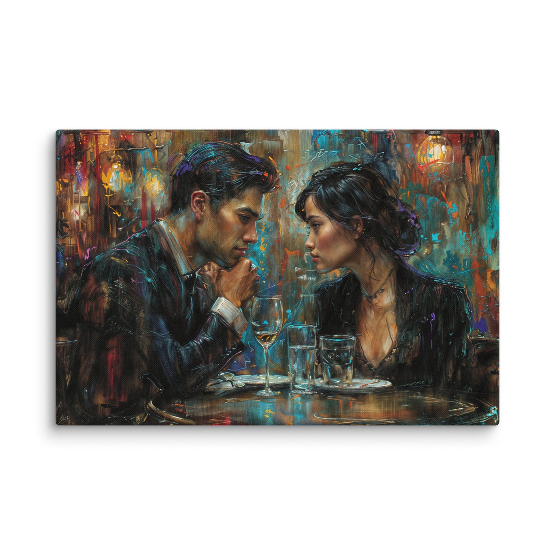 Tableau Figuratif Moderne - Regard Croisé  Art Virtuoso XL
