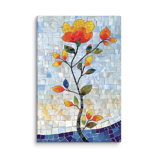 Tableau Fresque - Fleur Naturelle