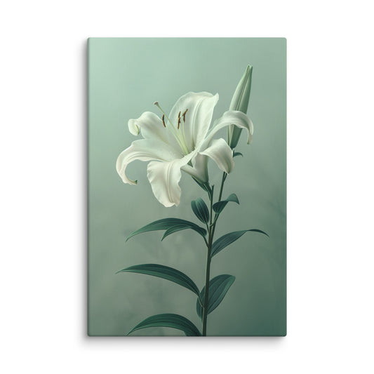 Fleur Peinture - Lys Blanc  Art Virtuoso XL  