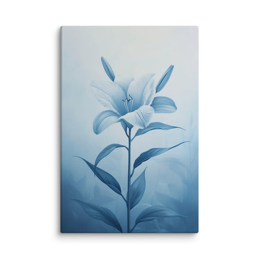 Fleur Sur Toile -  Lys Bleu