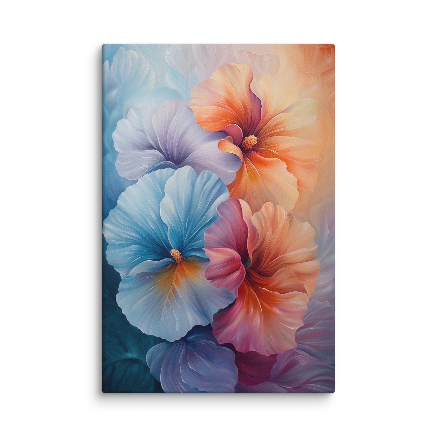 Tableau Fleurs au Pastel  Art Virtuoso XL  