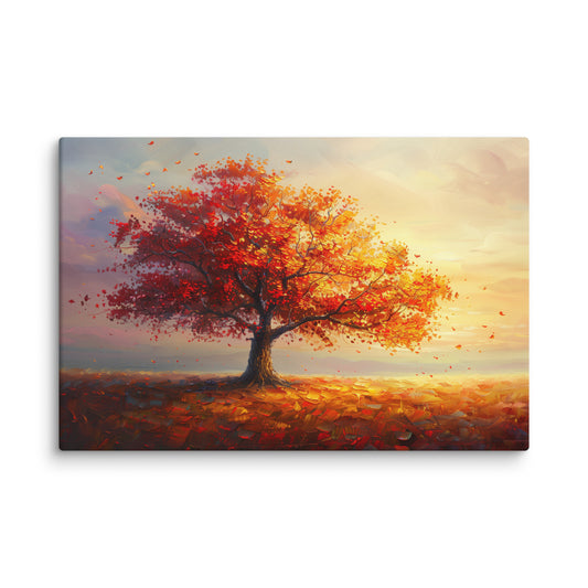 Tableau Arbre - Automne Rougeoyant