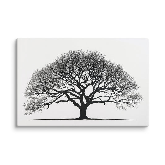 Tableau Fond Blanc - Arbre Minimaliste Affiches, reproductions et œuvres graphiques Art Virtuoso XL  