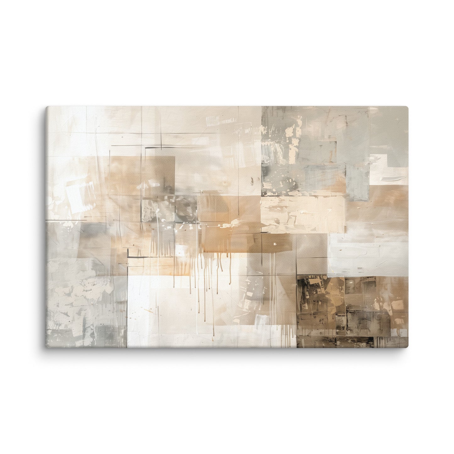 Tableau Beige et Taupe Abstrait Affiches, reproductions et œuvres graphiques Art Virtuoso XL  