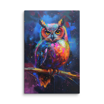 Tableau Hibou - Mystère Nocturne Affiches, reproductions et œuvres graphiques Art Virtuoso XL  