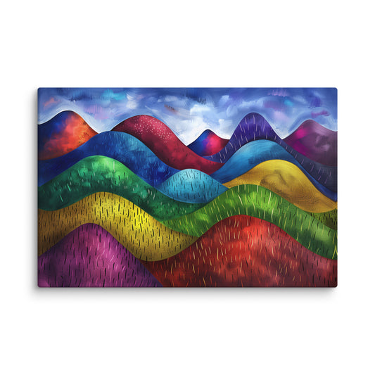 Tableau Déco - Montagne Colorée