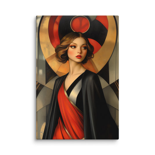 Tableau Art Deco - Femme Fatale