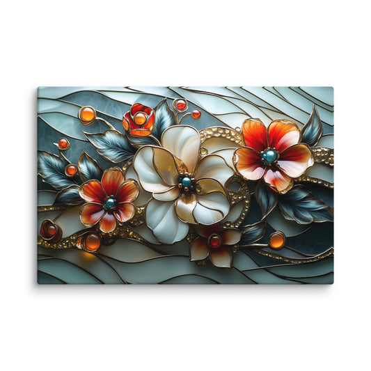 Tableau Fleurs - Art Deco