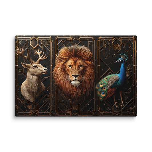 Tableau Art Deco Animaux