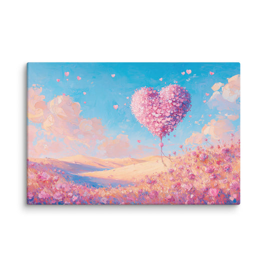 Peinture Surréaliste - Amour en Rose