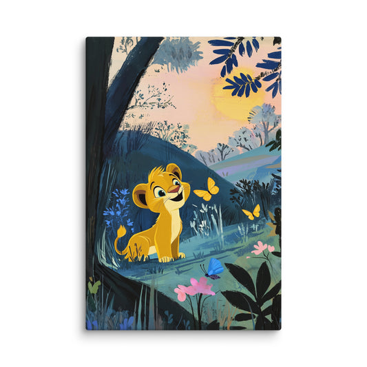 Tableau Decoration Lion enfant