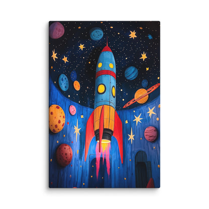 Tableau Fusée Enfant Affiches, reproductions et œuvres graphiques Art Virtuoso XL  