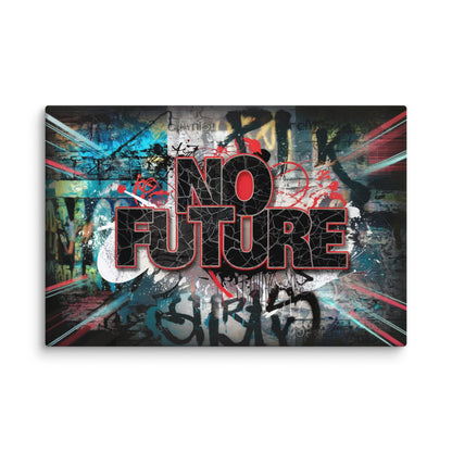 Tableau Punk - Graffiti No Future Affiches, reproductions et œuvres graphiques Art Virtuoso XL  