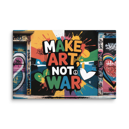 Graffiti Art Mural - Make Art, Not War Affiches, reproductions et œuvres graphiques Art Virtuoso XL  