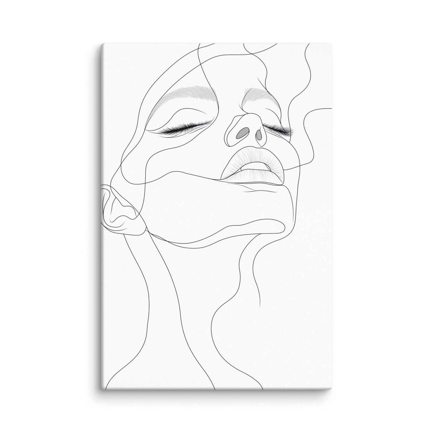 Toile Dessin Minimaliste Femme Affiches, reproductions et œuvres graphiques Art Virtuoso XL  