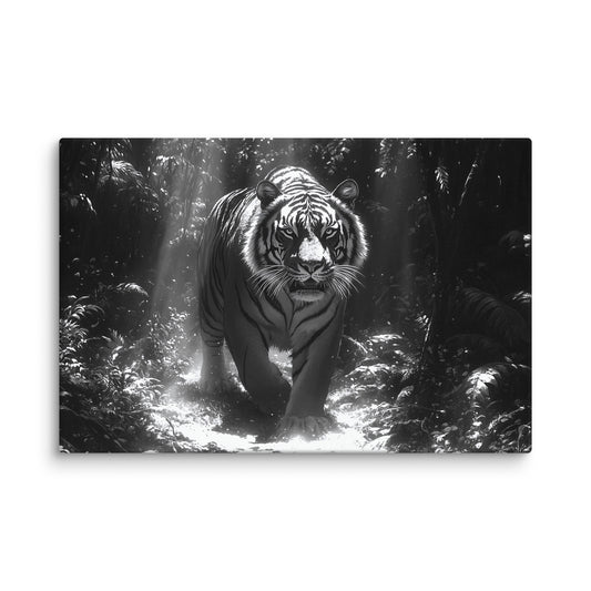 Tableau Tigre Noir et Blanc Affiches, reproductions et œuvres graphiques Art Virtuoso XL  