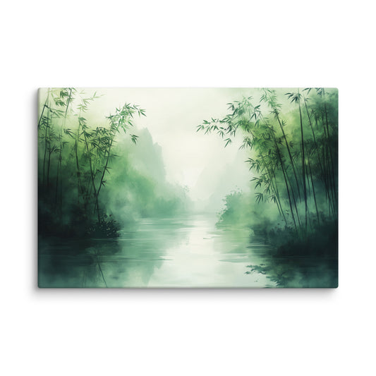 Tableau Paysage Bambou Affiches, reproductions et œuvres graphiques Art Virtuoso XL  