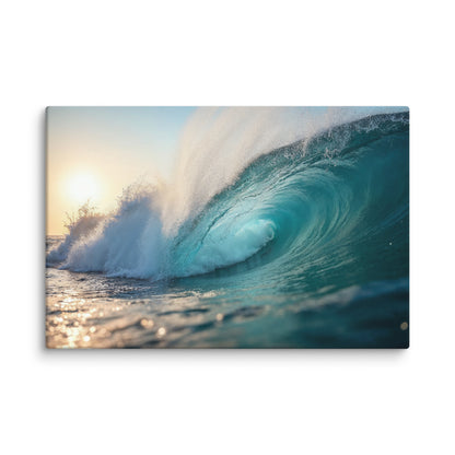 Tableau Photo Vague Turquoise Affiches, reproductions et œuvres graphiques Art Virtuoso XL