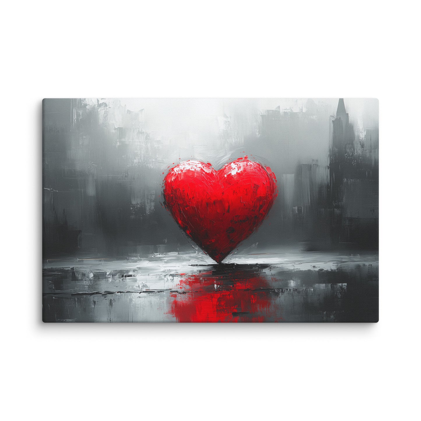 Tableau Coeur Rouge : Amour Urbain Affiches, reproductions et œuvres graphiques Art Virtuoso XL