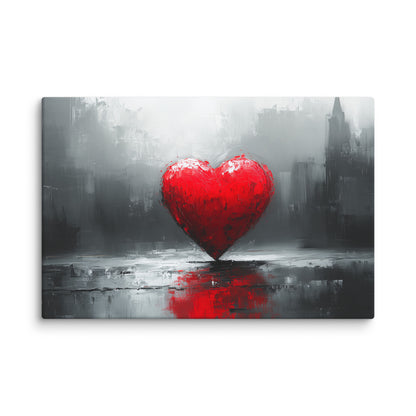 Tableau Coeur Rouge : Amour Urbain Affiches, reproductions et œuvres graphiques Art Virtuoso XL