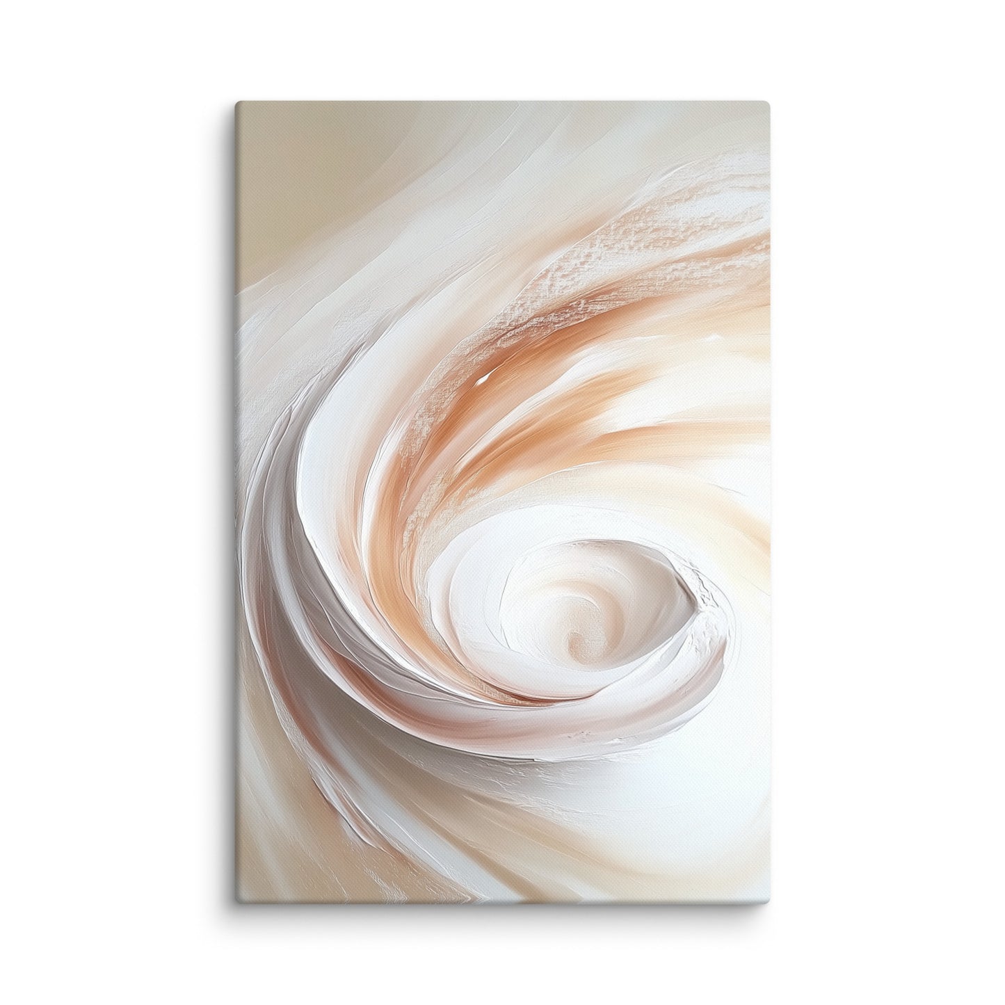 Tableau Beige Crème - Spirale Céleste Affiches, reproductions et œuvres graphiques Art Virtuoso XL