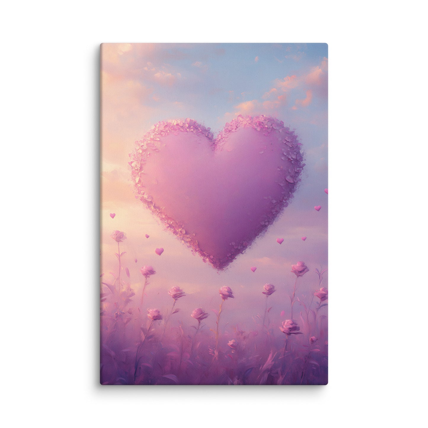 Tableau Coeur Rose - Romance Florale Affiches, reproductions et œuvres graphiques Art Virtuoso XL