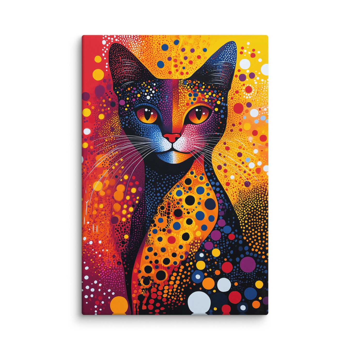 Peinture Chat Couleur - Cosmos Félin Affiches, reproductions et œuvres graphiques Art Virtuoso XL