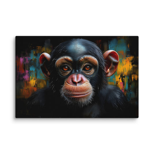 Tableau Peinture de Singe - Esprit Sauvage Affiches, reproductions et œuvres graphiques Art Virtuoso XL