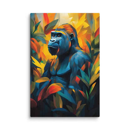 Tableau Gorille : Jungle Géométrique Affiches, reproductions et œuvres graphiques Art Virtuoso XL