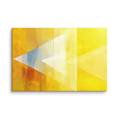 Tableau Jaune Abstrait : Prisme Solaire Affiches, reproductions et œuvres graphiques Art Virtuoso XL