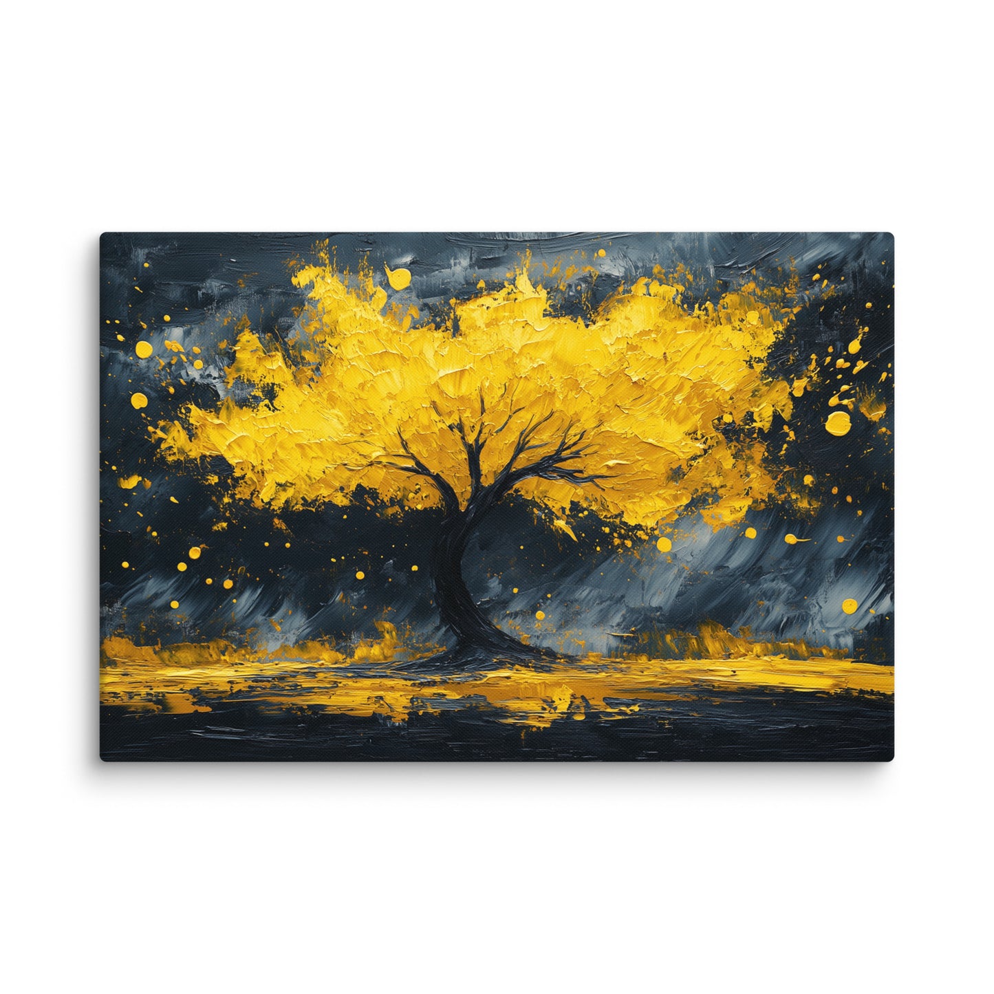 Tableau Arbre Jaune Lumineux Affiches, reproductions et œuvres graphiques Art Virtuoso XL