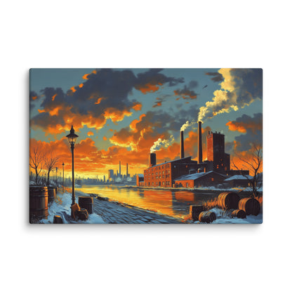 Tableau Vintage Industriel Urbain Affiches, reproductions et œuvres graphiques Art Virtuoso XL