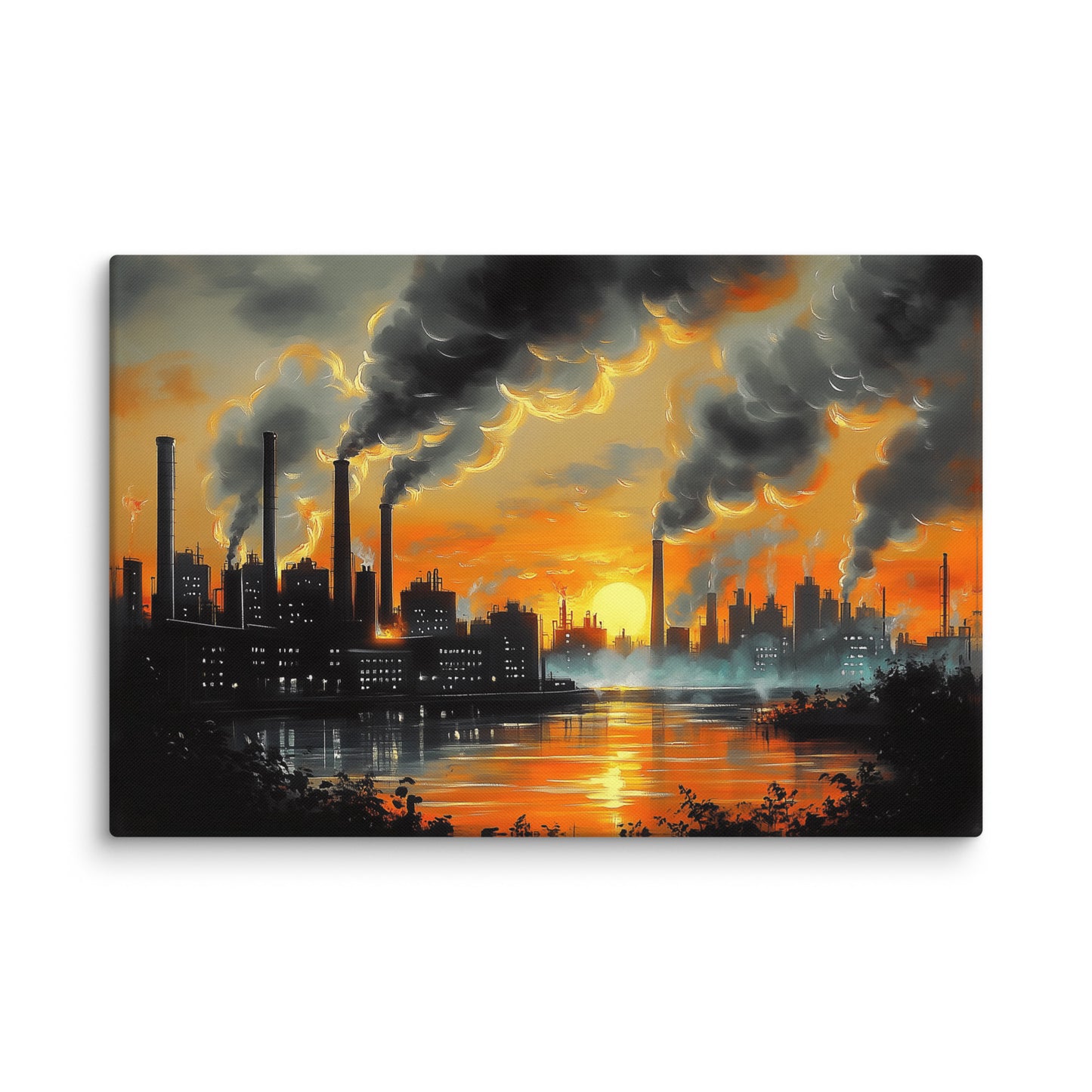 Tableau Style Industriel Vintage au Crépuscule Affiches, reproductions et œuvres graphiques Art Virtuoso XL