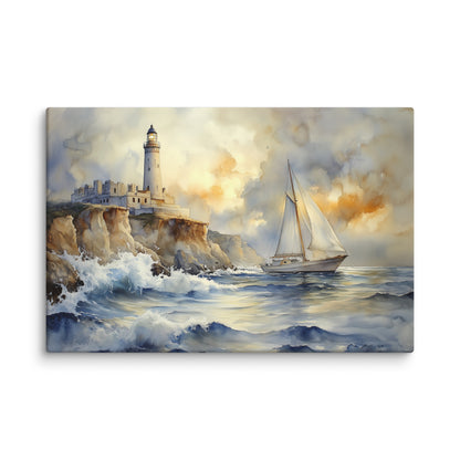 Tableau Bretagne Vintage : Phare Atlantique Affiches, reproductions et œuvres graphiques Art Virtuoso XL