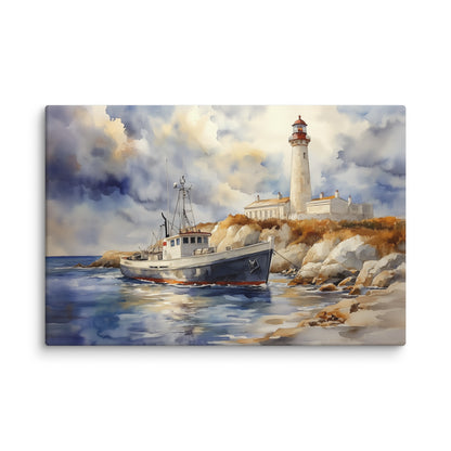 Tableau Bateau Bretagne : Phare du Morbihan Affiches, reproductions et œuvres graphiques Art Virtuoso XL