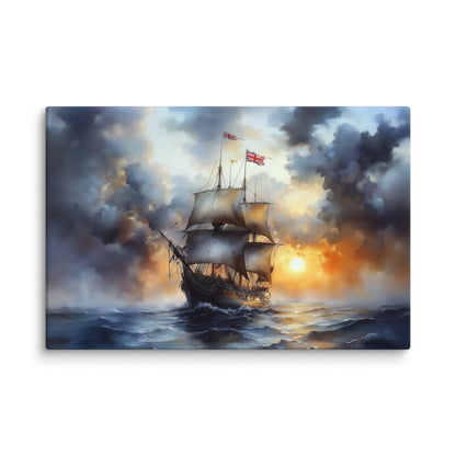 Tableau Bateau Anglais : Majesté des Mers Affiches, reproductions et œuvres graphiques Art Virtuoso XL