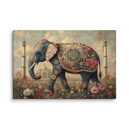 Peinture Éléphant Inde - Symbole de Sagesse Affiches, reproductions et œuvres graphiques Art Virtuoso XL