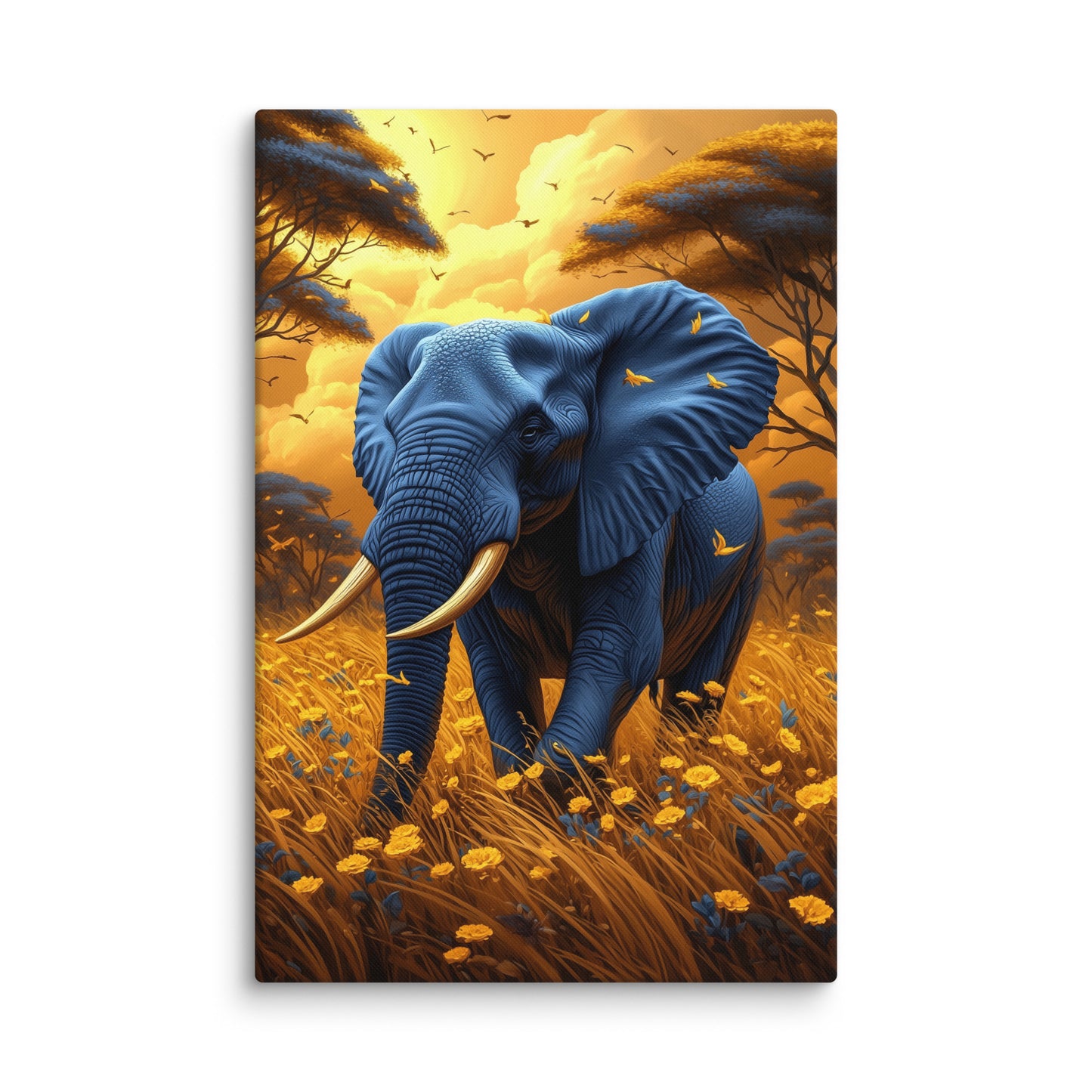 Peinture Éléphant Moderne Sauvage Affiches, reproductions et œuvres graphiques Art Virtuoso XL