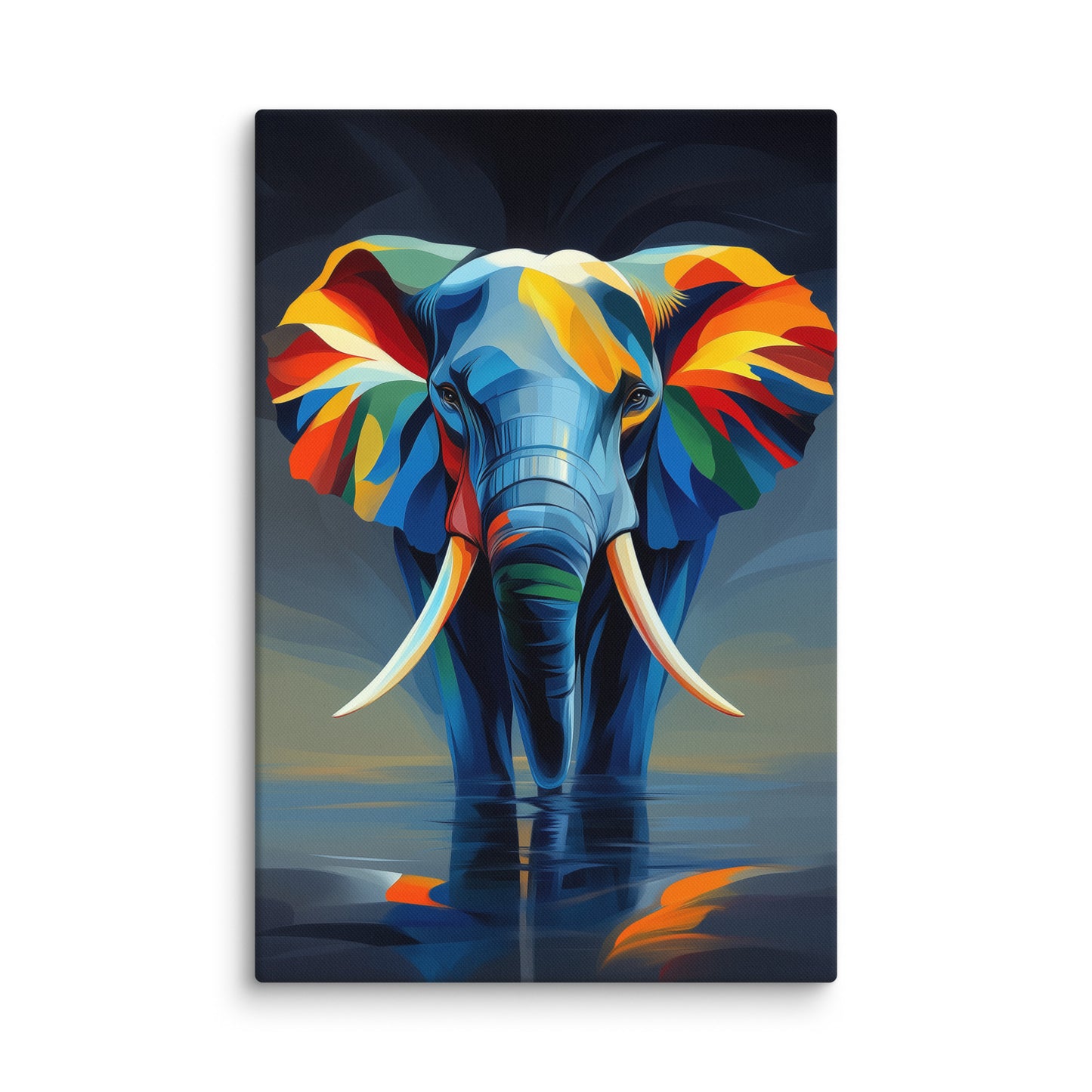 Peinture Éléphant - Couleur Chromatique Affiches, reproductions et œuvres graphiques Art Virtuoso XL