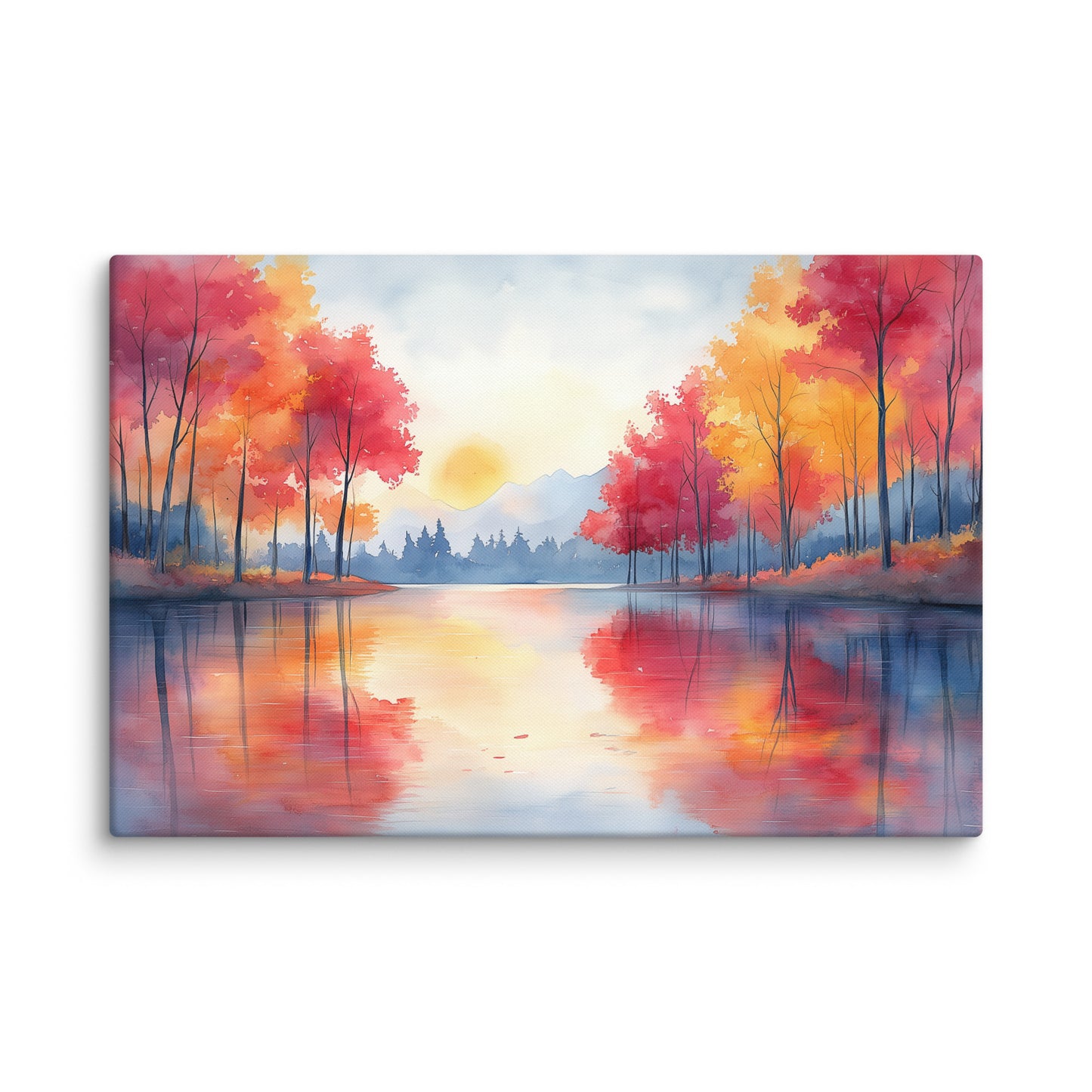 Peinture Aquarelle Automne – Reflets Éphémères Affiches, reproductions et œuvres graphiques Art Virtuoso XL