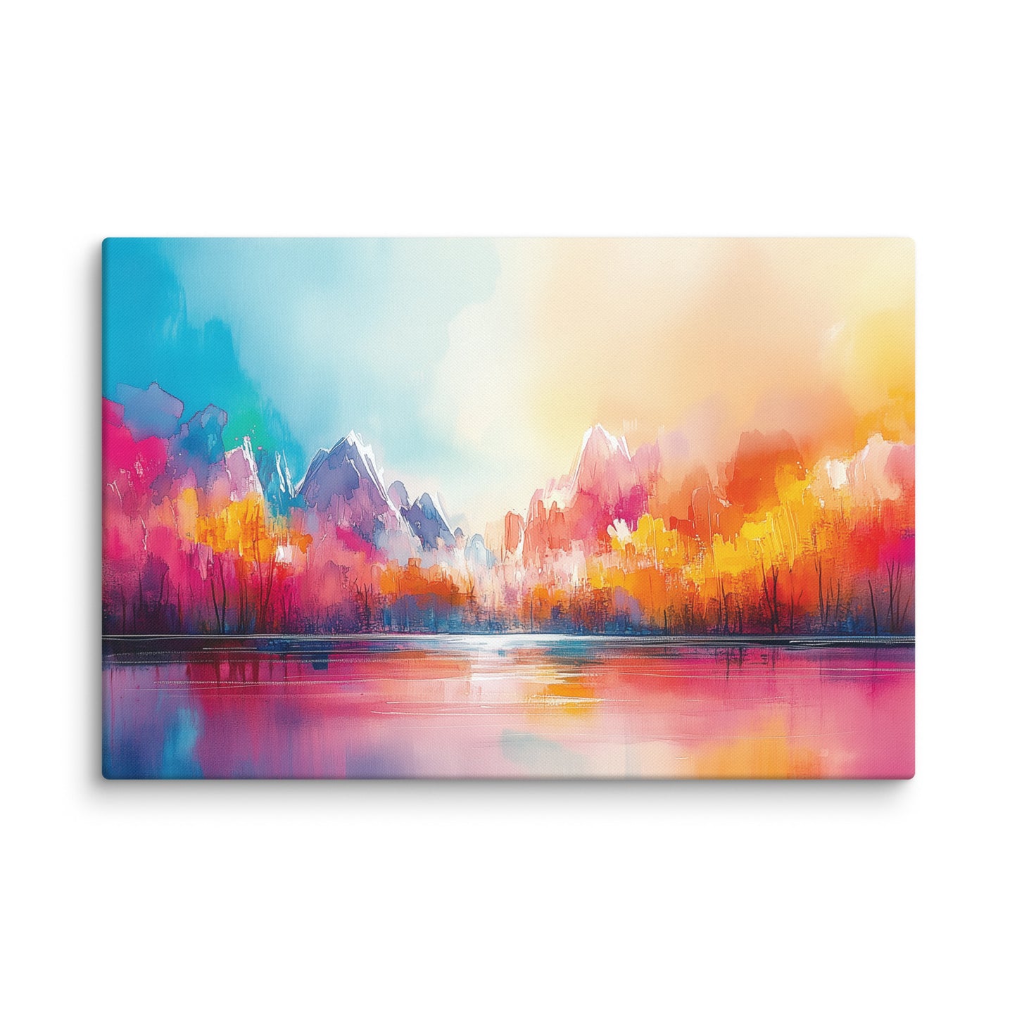 Peinture Aquarelle Paysage – Horizon Éthéré Affiches, reproductions et œuvres graphiques Art Virtuoso XL