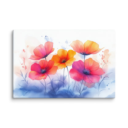 Peinture Aquarelle Fleurs – Douces Couleurs Affiches, reproductions et œuvres graphiques Art Virtuoso XL