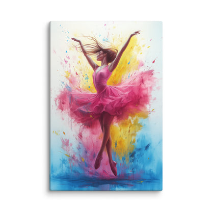 Peinture Aquarelle Danseuse – Légèreté du Mouvement Affiches, reproductions et œuvres graphiques Art Virtuoso XL