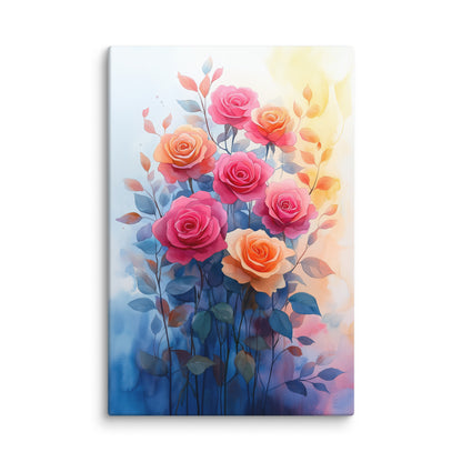 Peinture Aquarelle - Bouquet de Roses Affiches, reproductions et œuvres graphiques Art Virtuoso XL