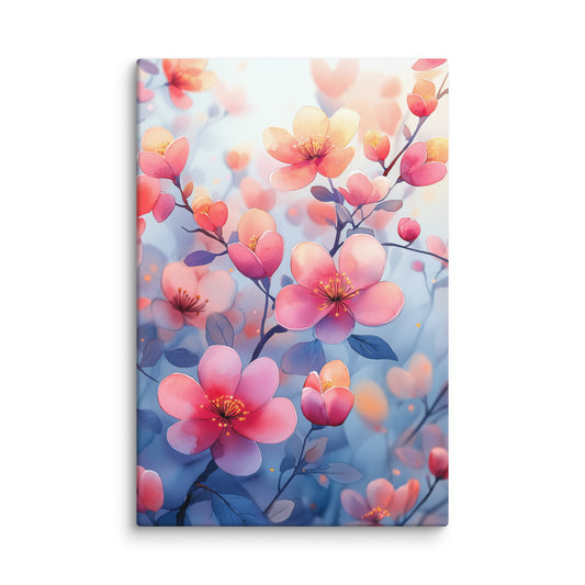 Aquarelle de Fleurs en Peinture – Harmonie Florale Affiches, reproductions et œuvres graphiques Art Virtuoso XL