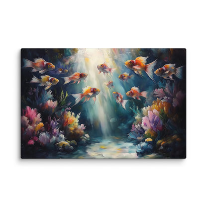 Peinture Poissons Exotiques - Voyage Aquatique Affiches, reproductions et œuvres graphiques Art Virtuoso XL