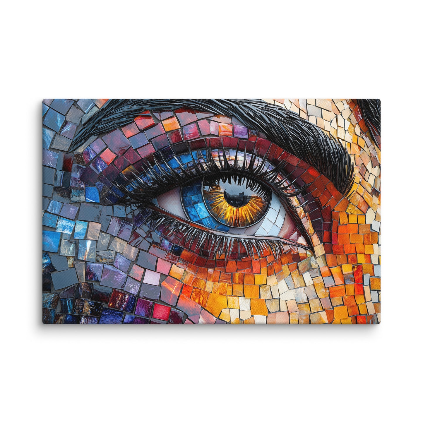 Peinture Mosaique Mural - Oeil Éblouissant Affiches, reproductions et œuvres graphiques Art Virtuoso XL