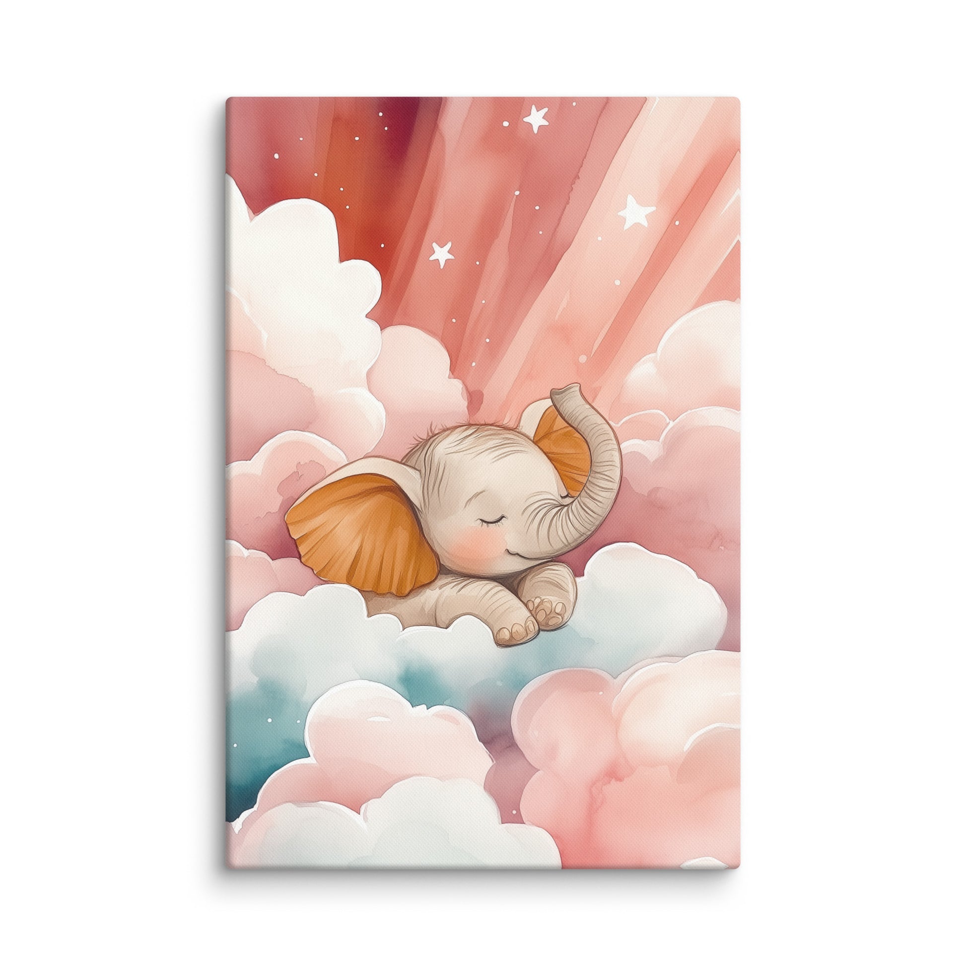 Tableau Terracotta Enfant - Douceur de l' Éléphant Affiches, reproductions et œuvres graphiques Art Virtuoso XXL