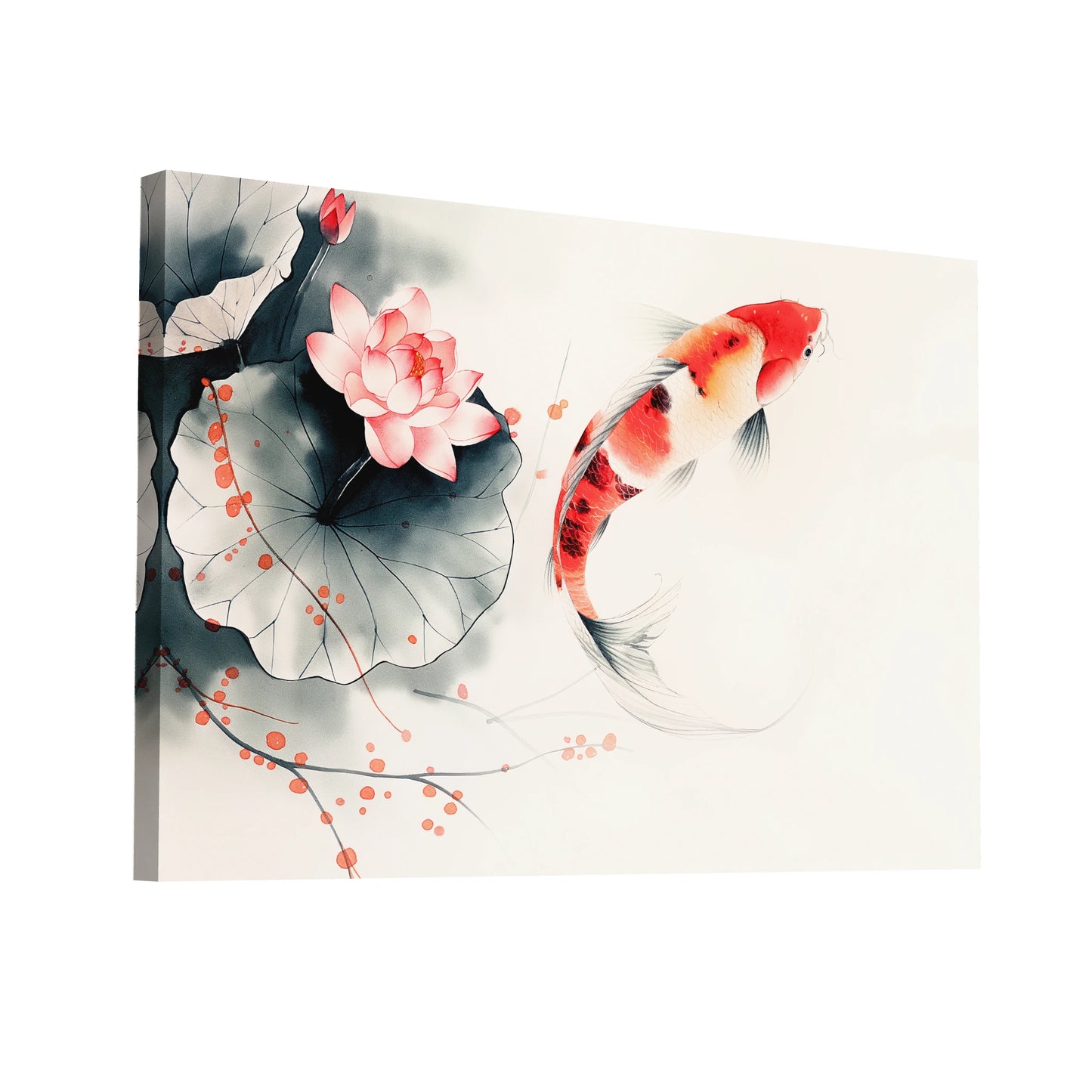 Product Hero 3D WebP Tableau Carpe Koi - Art Virtuoso